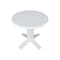 International Concepts 30 in. Solid Wood Round Top Pedestal Dining Table - 29.9 in. High, White K08-30RT-23B - alternate 5